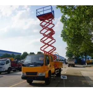 500kg Heavy Hydraulic Elevating Platform Truck Mounted Scissor Lift with 14m