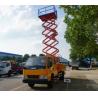 China 500kg Heavy Hydraulic Elevating Platform Truck Mounted Scissor Lift with 14m wholesale