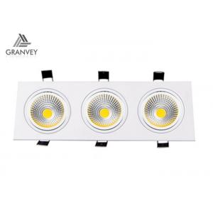 China Silver Black Aluminum Square LED Ceiling Recessed Lights Spot Light COB 15W 18W supplier