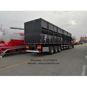 China Un semi-remorque en cage à trois essieux FUWA, une structure robuste et une ventilation améliorée pour un transport efficace du bétail wholesale