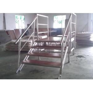 China Stable Plywood Aluminum Stage Platform 18 Mm Thickness With Guardrails supplier