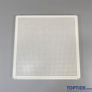 Soundproofing RAL9010 0.6mm acoustic Aluminium Lay In Ceiling Panels For Home