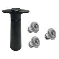 China Oem Odm Vacuum Pump Wine Stopper With 4 Silicone Stopper on sale