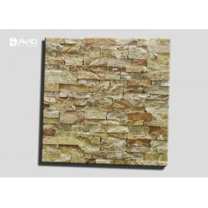 Rusty And Yellow Assorted Limestone Cultured Stone With 3-3.5cm Thickness