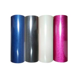 China Custom Glitter Heat Transfer Vinyl Sheets For Textile Fabric supplier