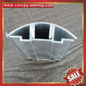 China high quality aluminum Buckle Snap Connector profile for pc hollow polycarbonate sheets wholesale