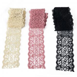 3" Pink Polyester Lace Trim Clothing Accessories Wedding Decoration