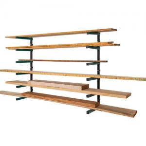 China Contemporary Durable Garage Wood Organizer Orange Lumber Metal Storage Racks for Indoor and Outdoor supplier