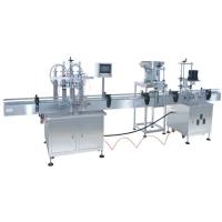 China 4/ 6 Heads Automatic Bottle Liquid Filling Capping And Labeling Machine 3000BPH for sale
