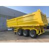 China Spring Suspension And Brake System Low-alloy Steel 3 Axles 42 Square U Shaped Dump Tipper Trailer wholesale