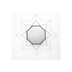 Modern Hexagonal Mirror Home Collection Star Metal Framed Wall Decorative Mirror