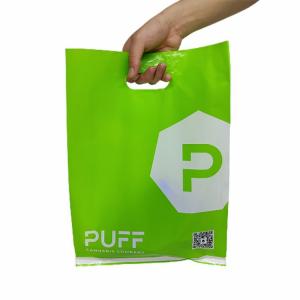 China Nontoxic Plastic Shopping Bags With Handle For Packaging THC Mariajuana Commodity supplier