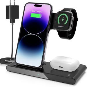 3 In 1 Magnetic Wireless Charger Station Multiple Devices For Apple Series
