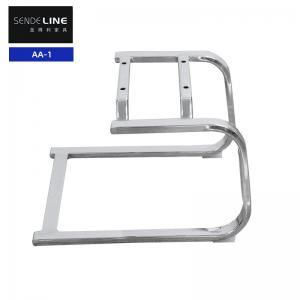 Office Swivel Chair Accessories Chrome Bow Frame Metal Chair Frame Flat Tube Base