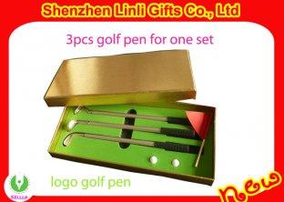 supply Good promotion gift novel Mini golf ball pen with logo