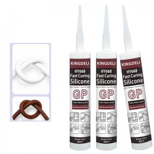 China Colored Acetic Cure Silicone Sealant Glue Weatherproofing For Window supplier
