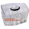 Multipurpose Collapsible Storage Box Transparent Plastic Drawer Storage Box,