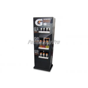 China Eye - Catching Standee Display 3 Shelves For Natural Drinking Juice supplier