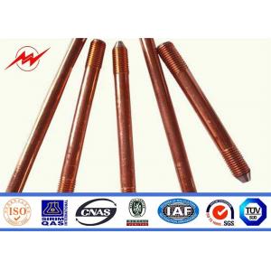 Professional Copper Bonded Ground Rod Copper Grounding Bar 1/2" 5/8" 3/4"