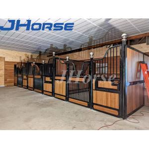 China Permanent Equine Bamboo Wood European Horse Stalls 3D Design supplier