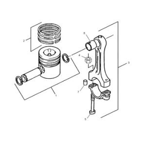 China 1475860 Piston A Engine 147-5860 Ring Tak5250 Piston Kit(See T) Cylinder Liner Tak-5250 wholesale