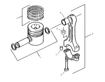 1475860 Piston A Engine 147-5860 Ring Tak5250 Piston Kit(See T) Cylinder Liner Tak-5250
