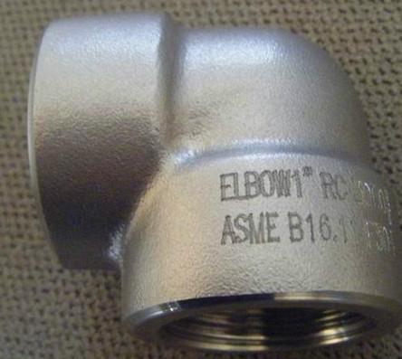 stainless ASTM A182 F317 threaded elbow