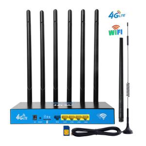 Router industrial sem fio do CPE Sim Card 3g 4g 5g de Wifi da antena removível do conector da tampa 1200Mbps SMA do metal do ATM