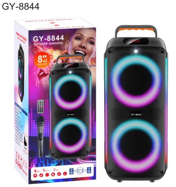 Altavoz portátil de fiesta de 50W con Bluetooth e iluminación LED
