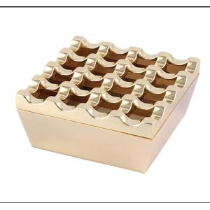 Small Unique Luxury 16 Grids Stainless Steel Square Cigarette Ashtray