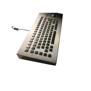 China Vandal Resistant Cherry Trackball Keyboard , FN Keys Desktop Computer Keyboard supplier