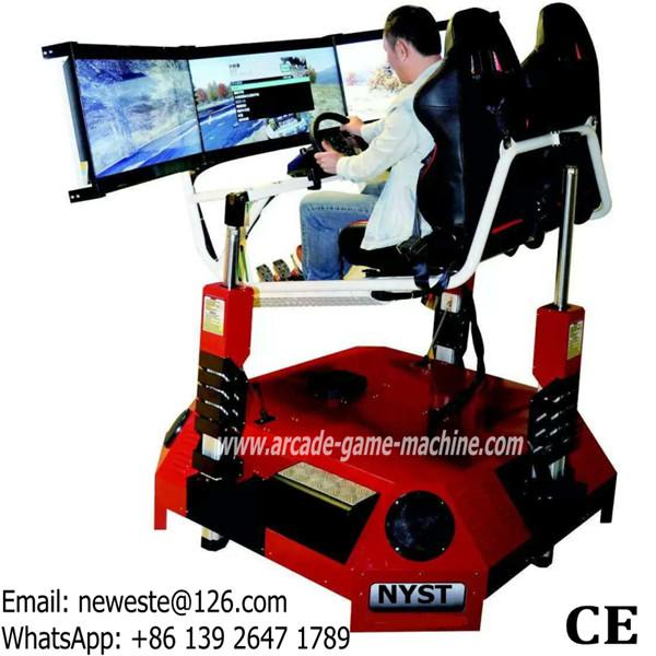 NYST Amusement Equipment Adults Arcade Games 3 Screens 3D Video VR Simulator