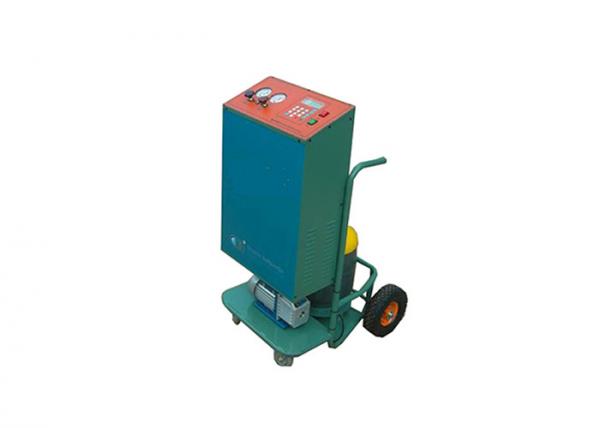 Recovery Evacuating / Charging Station Rotary Vane Vacuum Pump With Dual