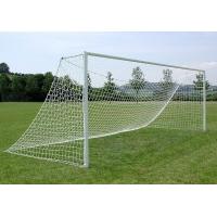China White Goal Soccer Net polyethylene 2.0mm single knot on sale