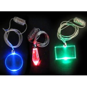 China Blue / green Led Flashing necklace LL-1001, Flashing Cup with PS Material supplier