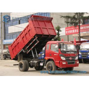 China Foton 2 Axles Garbage Trucks Heavy Duty Dump Truck 5000kgs 6000kgs Dump 4 x 2 Drive supplier