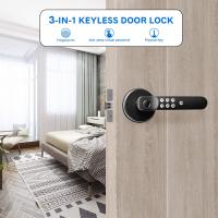 China T01Fingerprint Door Lock, Keyless Entry Door Locks Biometric Door Lock with Silicone Keyboard, for Home Office Apartment on sale
