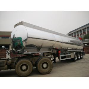 China Aluminum Fuel Tank Semi Trailer 42000 Liters With BPW Axle And 7500kg Weight supplier