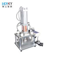 China Desktop Automatic Hydraulic Capping Pressing Machine With 3 Tons Power For Bottle on sale