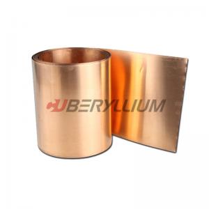 China 0.1mmx250mm Beryllium Copper Alloy Sheet Plate  QBe2.0  With Hard State supplier