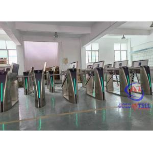 China Outdoor Access Control Turnstiles Anti Rust Stainless Steel With LED Lights supplier