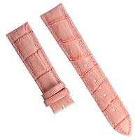 China Youth Pink 24mm Leather Watch Strap Bands ROHS Certificate on sale
