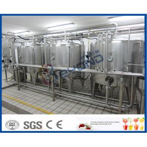 Full Auto UHT Milk Processing Line , Dairy Milk Processing Plant Milk Production Equipment
