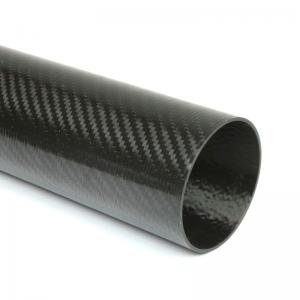 Thick Wall Carbon Fibre Tube Anti Ultraviolet Radiation 3K Woven Finish