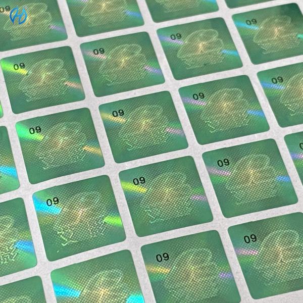 Étiquette d'authentification sécurisée au laser personnalisable Solutions d'étiquettes holographiques