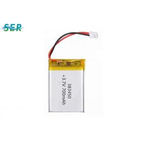 China 383450 High Voltage Lithium Polymer Batteries , 600mAh Rechargeable Lipo Battery For GPS Phone supplier