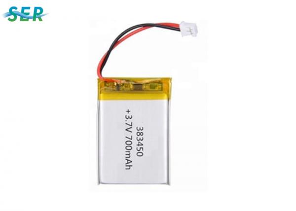 383450 High Voltage Lithium Polymer Batteries , 600mAh Rechargeable Lipo Battery