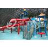 China Large Kids Water Play Equipment / Mini Water House With Children Slide , 11.5*12.5*6.5m wholesale