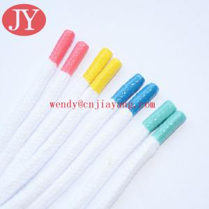 Jiayang Shoelace Charms Round Rubber Tips Custom Shoelaces Aglets