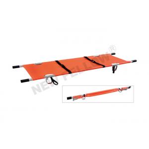 China Aluminum Alloy PVC Fabric Foldaway Stretcher , Simple Mountain Rescue Stretcher supplier